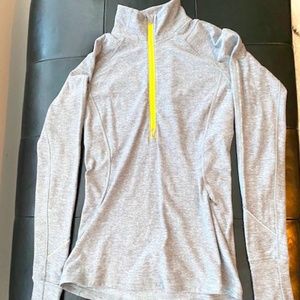 Lululemon Grey Half Zip Pullover Size 6